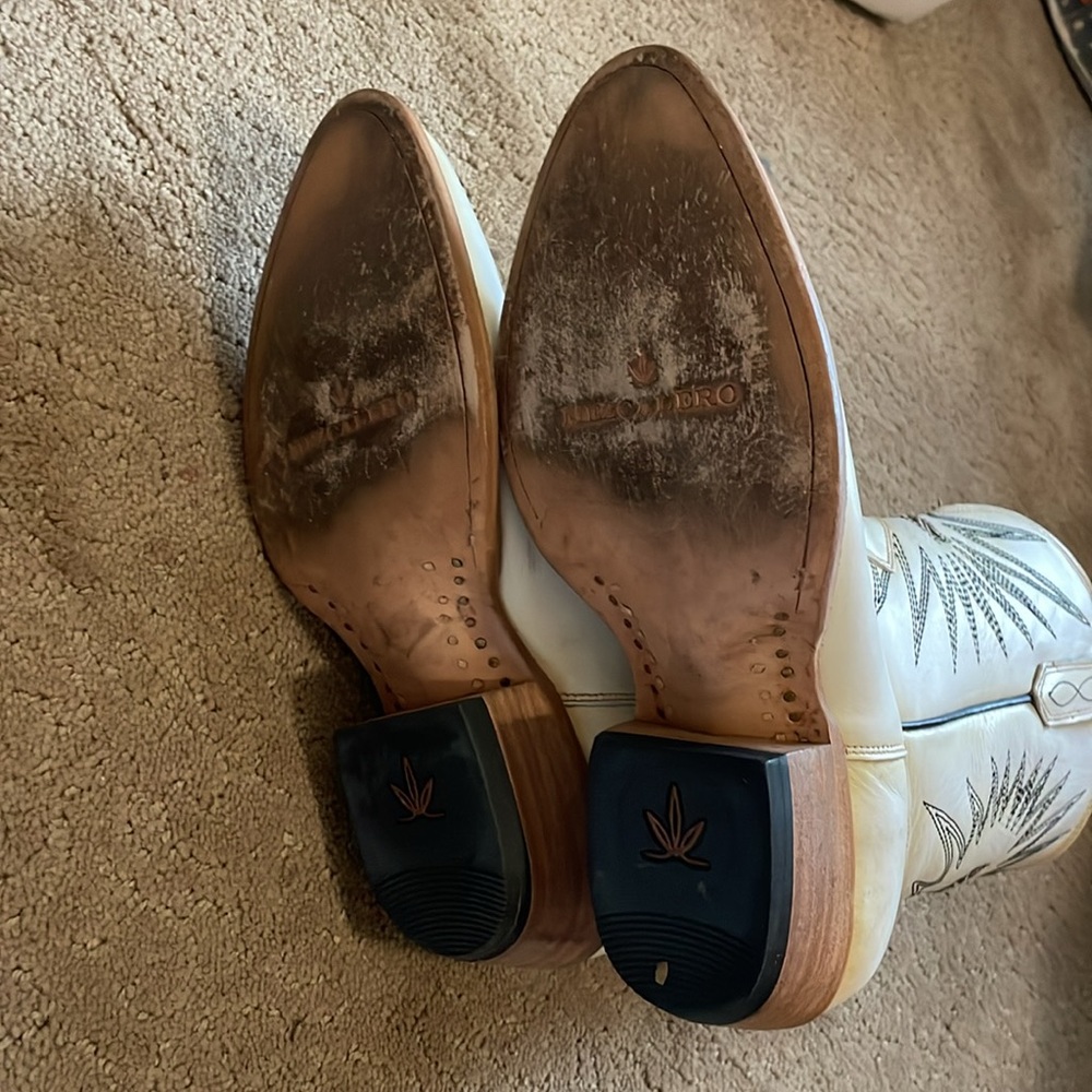 Mezcalero mezcal white cowboy boots size 8.5 - Picture 14 of 14
